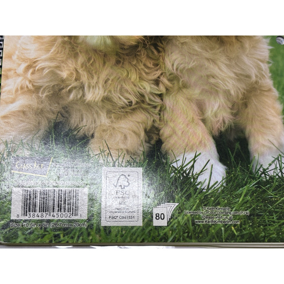 Keith Kimberlin 1" 3-Ring Binder & Spiral Notebook Kitten Playing Yarn Puppies - Picture 11 of 12